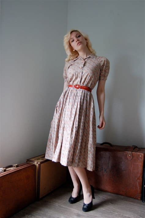 Vintage 1950s Shirtwaist Dress Sewing Pinterest