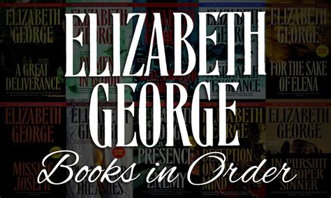 All 30 Elizabeth George Books In Order Inspector Lynley Books