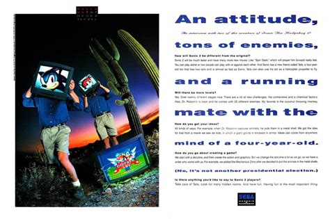 Weirdo On Twitter RT Vg History Sonic The Hedgehog 2 Print Ad