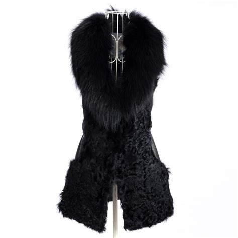 Womens Raccoon Collar Jacket With Sheep Fur Coat