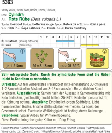 Austrosaat Bio Rote R Be Cylindra Packung Bloomling Sterreich