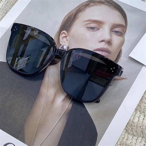 Gentle Monster Women S Black Sunglasses Depop