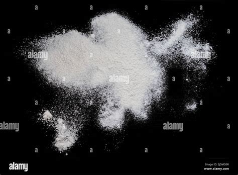 black background sprinkled  flour smeared flour table  cooking