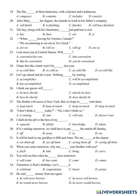 E9 Practice Exercises 1 Đhg Worksheet Live Worksheets