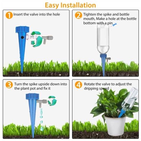 24pcs Plant Watering Spikes Self Watering Devices Automatic Plant Waterer With Slow Release 1