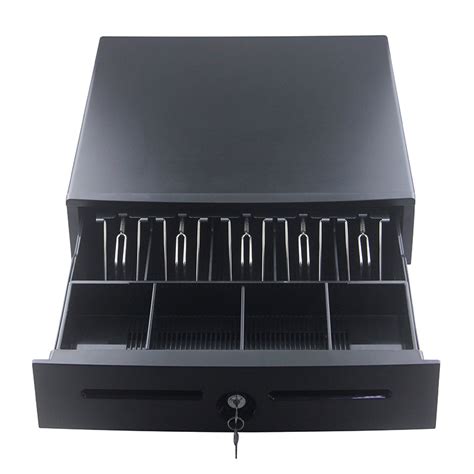 High Quality 12V 24V Double Cheque Slots Cash Drawer For POS System