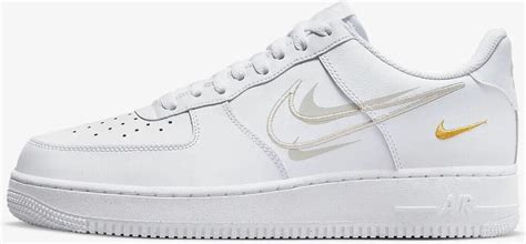 Nike Air Force 1 07 Multi Swoosh White Solar Flare For Sale Authenticity Guarantee