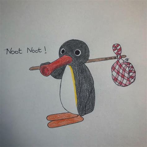 Pingu, or the best cartoon ever 🐧😍 : r/sketches