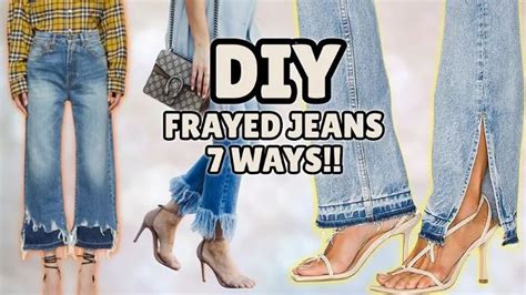 How To Fray Jeans In Different Ways Distress Crop Fray More