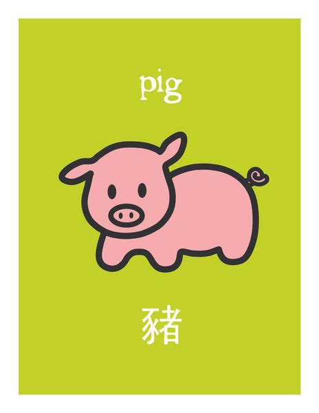 Zodiac Pig Card – wanart.com