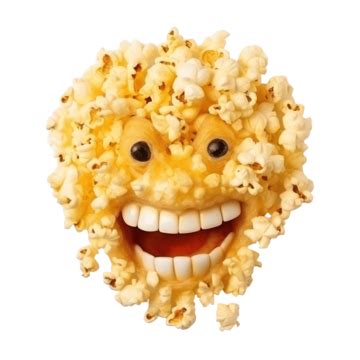 Funny Popcorn Noface, Vintage, Projection, Studio Light PNG Transparent ...