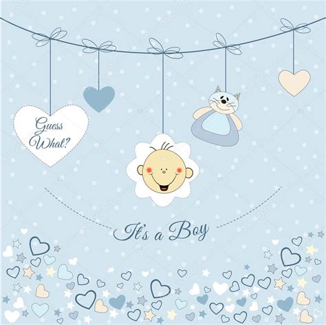 Baby boy announcement — Stock Vector © ClaudiaBalasoiu #3383157