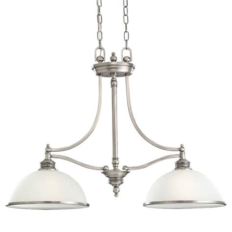 Shop Sea Gull Lighting Laurel Leaf 12-in W 2-Light Antique Brushed ...