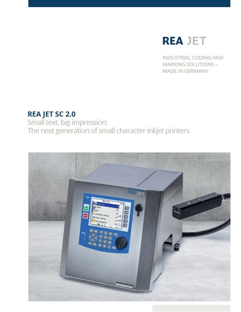 Rea Jet Printer Resources Rea Jet Marking Technology