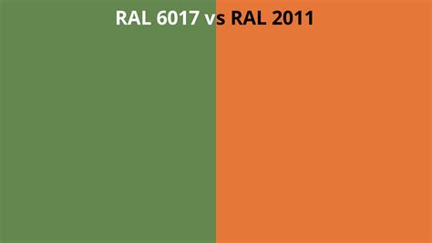 Ral 6017 Vs 2011 Ral Colour Chart Uk