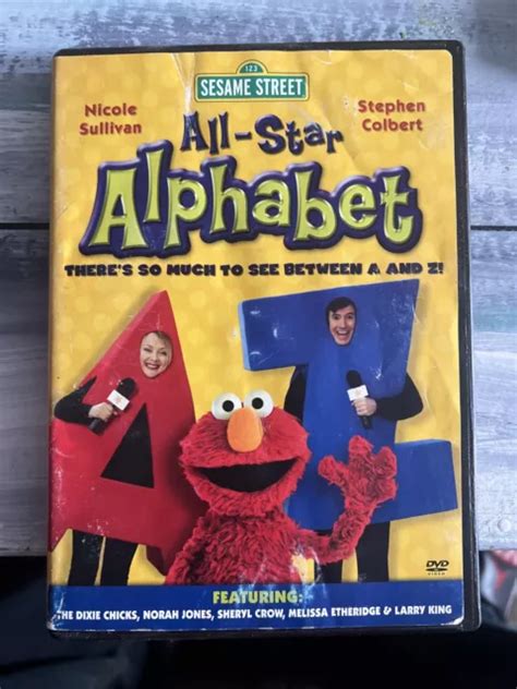 SESAME STREET All Star Alphabet DVD 2005 FEATURES STEPHEN COLBERT