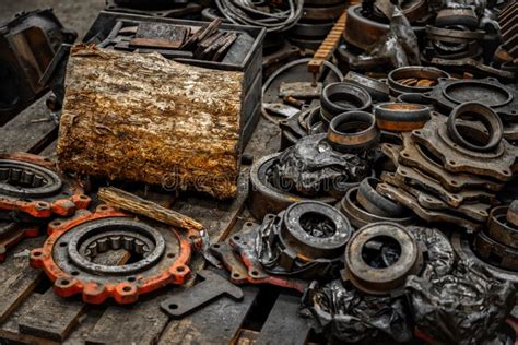 Rusty Industrial Machine Parts Stock Image Image Of Retro Detail