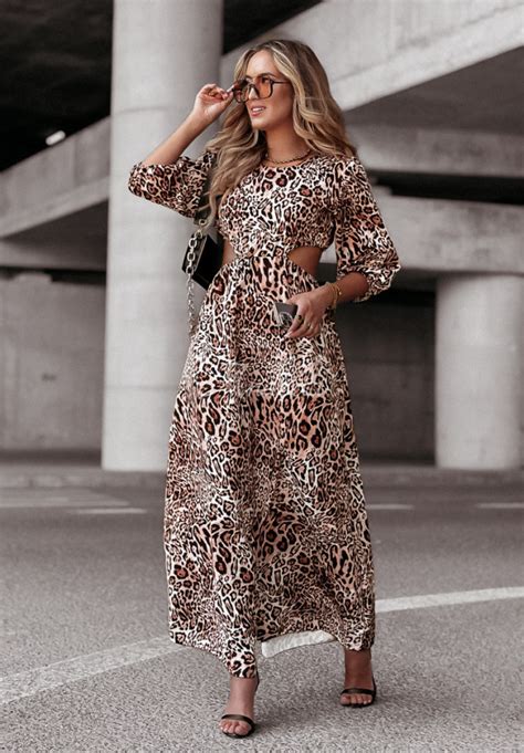 Maxikleid Jaguar Grace Leopardenmuster And Ela Online Shop