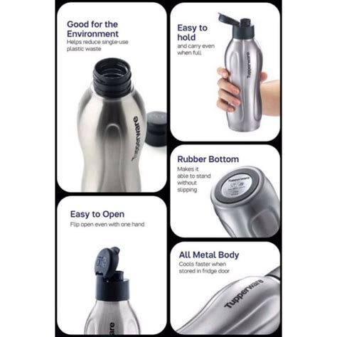 Tupperware Stainless Steel Eco Bottle Ml Shopee Malaysia