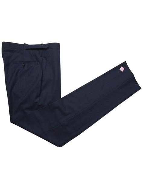 Kiton Blue Virgin Wool Pants Isuit