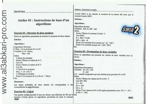 SOLUTION Correction Td 1 Algorithme Studypool