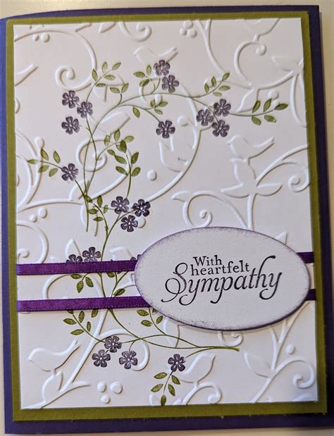 Heartfelt Sympathy Handmade Card Etsy