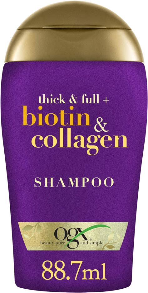 Ogx Thick Full Shampoing Biotine Et Collag Ne Ml Amazon Fr