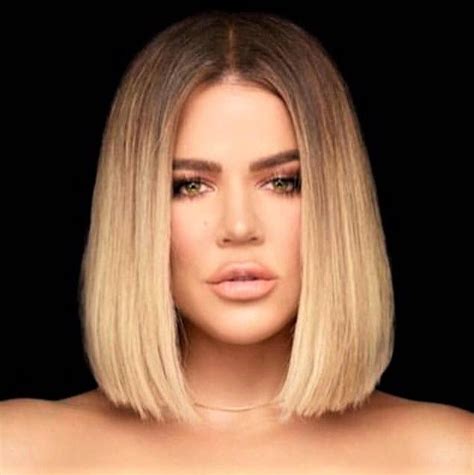 Khloe Kardashian Short Hairstyles For Thick Hair, Short Straight Hair ...