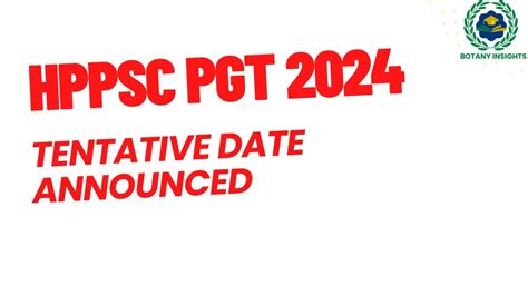 Hppsc Pgt Tentative Schedule Released Pgt Exam Date Out Youtube