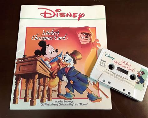 Mickey S Christmas Carol Read Along Cassette Tape Set Etsy