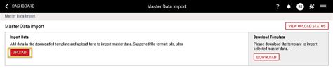 Importing Master Data