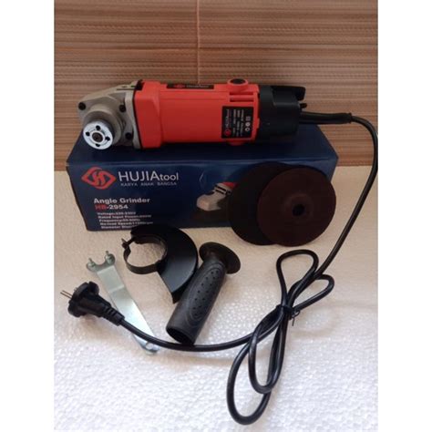 Jual Mesin Gerinda Tangan 450W Hujia Angle Grinder HB 2954 Shopee