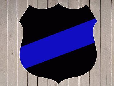 Thin Blue Line Police Badge SVG