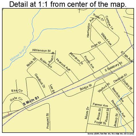 Lexington Nc Map With Cities And Towns Middle East Political Map