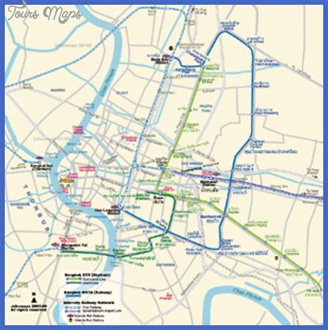 Bangkok Metro Map - ToursMaps.com