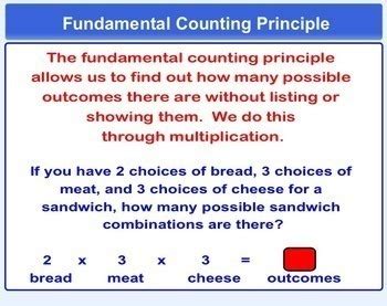 Tree Diagrams and Fundamental Counting Principle Smartboard Lesson