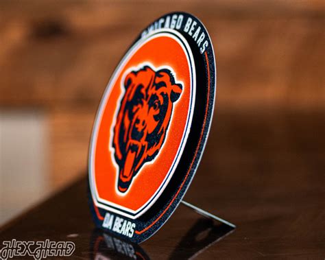 Chicago Bears Metal Wall Art Hex Head Art