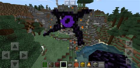 Nether portal design : Minecraft