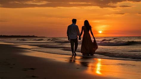 Beach Sunset Couple Stock Photos, Images and Backgrounds for Free Download