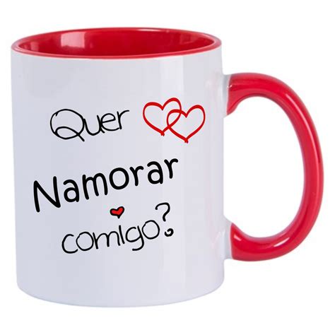 Caneca Quer Namorar Comigo Caixinha Kraft Shopee Brasil