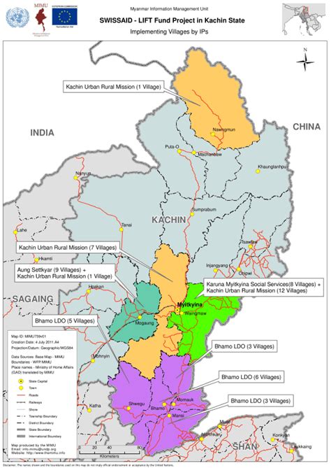 Kachin State Map