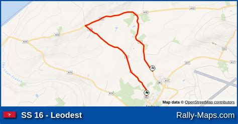 SS 16 Leodest Stage Map Manx International Trophy Rally 1978 ERC