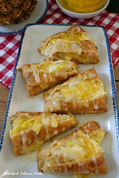 Pineapple Cream Cheese Danish Great Grub Delicious Treats