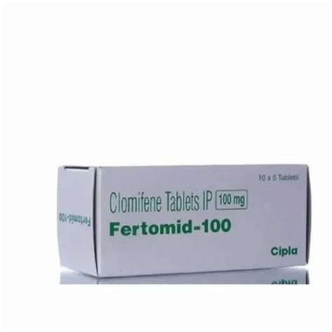 Fertomid 100mg Tablet Packaging Type Strip Packaging Size 1 5 At Rs