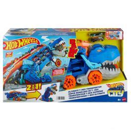 Hot Wheels Transforming Ultimate T Rex Transporter Track Set