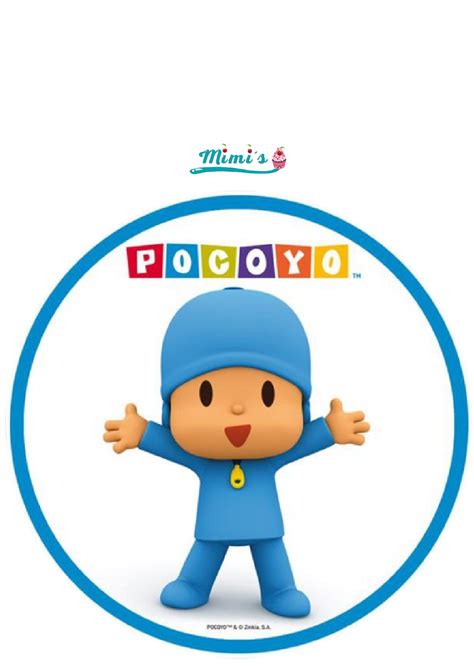 POCOYO OBLEA COMESTIBLE IDEAL PARA DECORACION DE TARTAS 20CM X 20CM