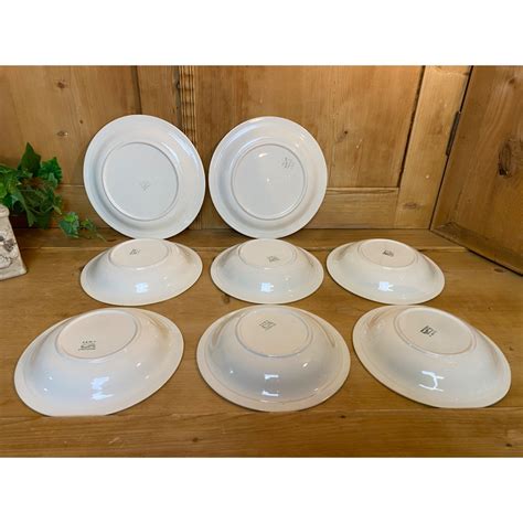 HCL Homer Laughlin Swing Vintage Plates Set Of Six Bowls And Etsy