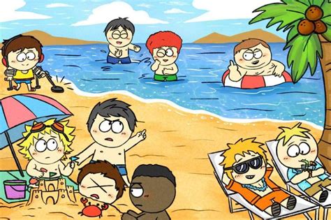 The Boys At The Beach South Park Amino South Park Personajes De