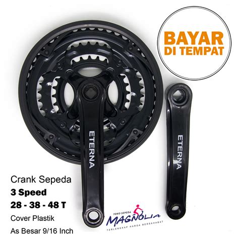 Crank Set Gir Sepeda Mtb Gunung Speed Eterna Lazada Indonesia