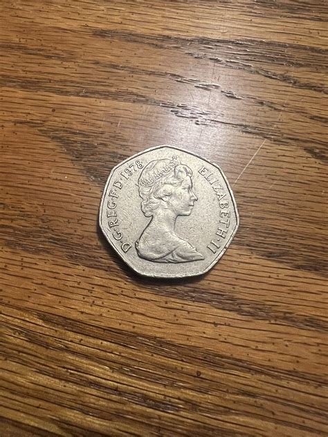 1978 United Kingdom Queen Elizabeth II 50 New Pence Coin EBay